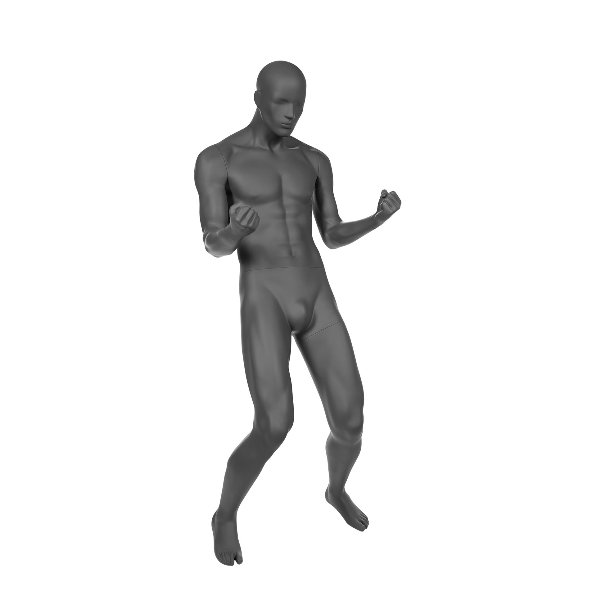 BINK - Mannequin sport homme victorieux abstrait, gris