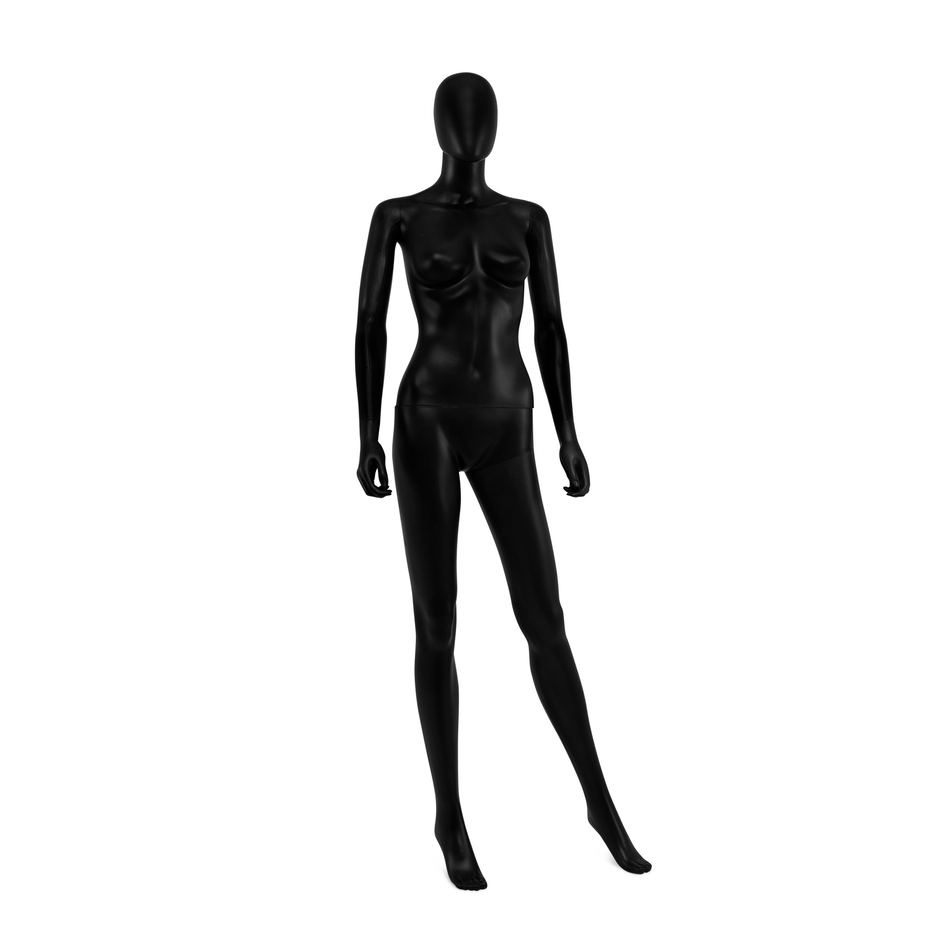 BINK - Maniquí femenino barato, cabeza desmontable, negro mate, postura de pie 05