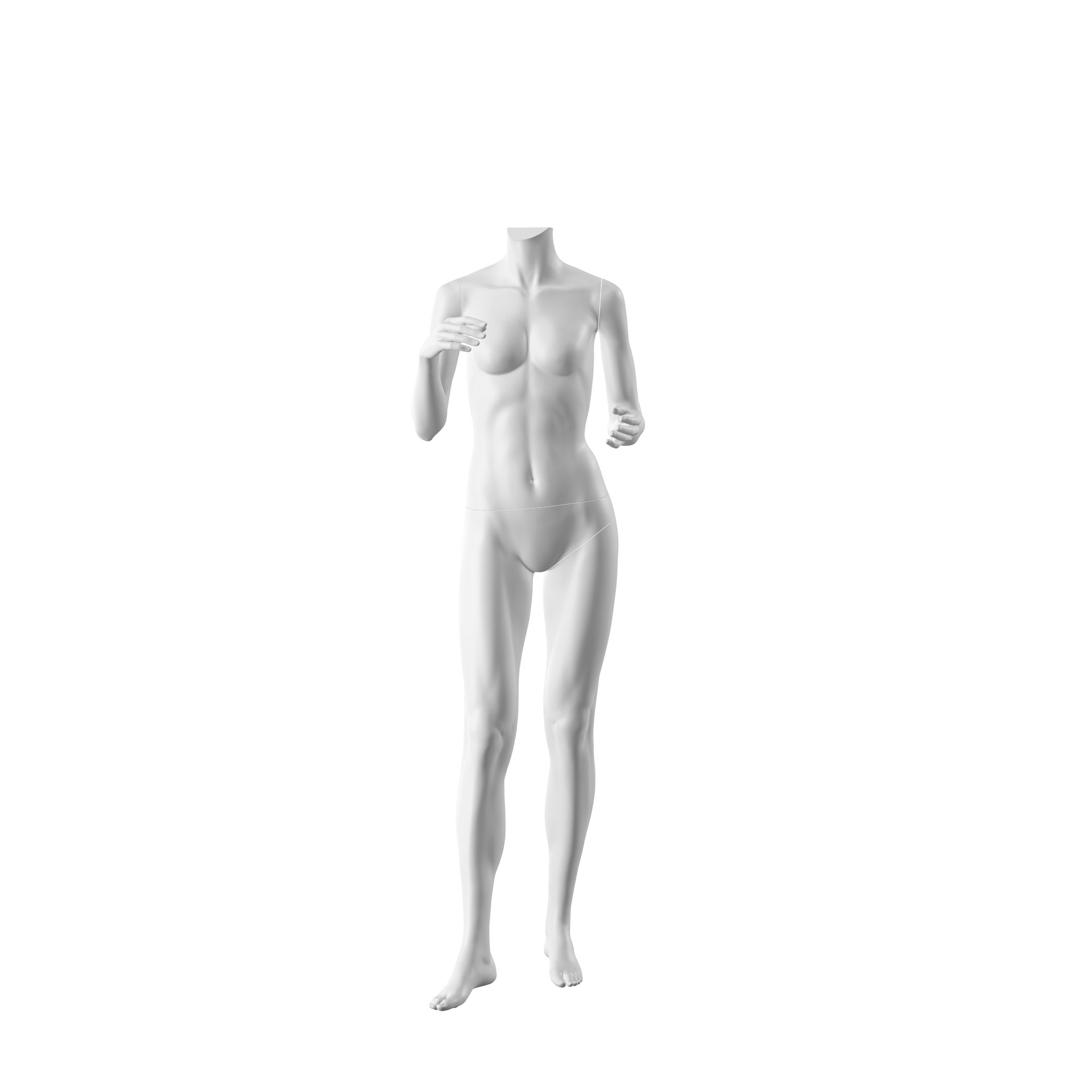 BINK - Mannequin, femme, sans tête, Urban, blanc
