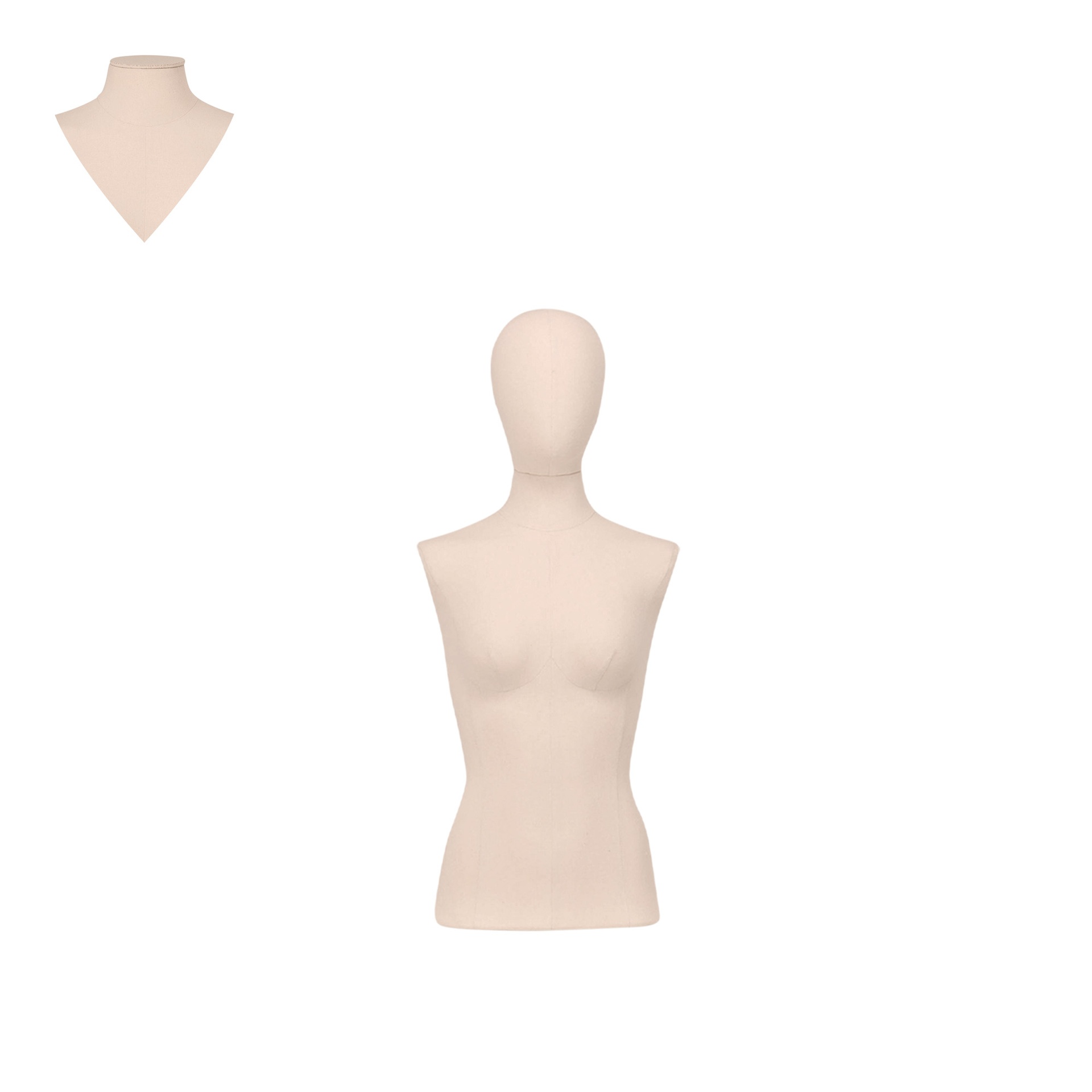 BINK - Anpassungsfähiges Schneidertorso Couture für Damen bis zur Hüfte, bezogen mit Stoff Ihrer Wahl, verschiedene Größen