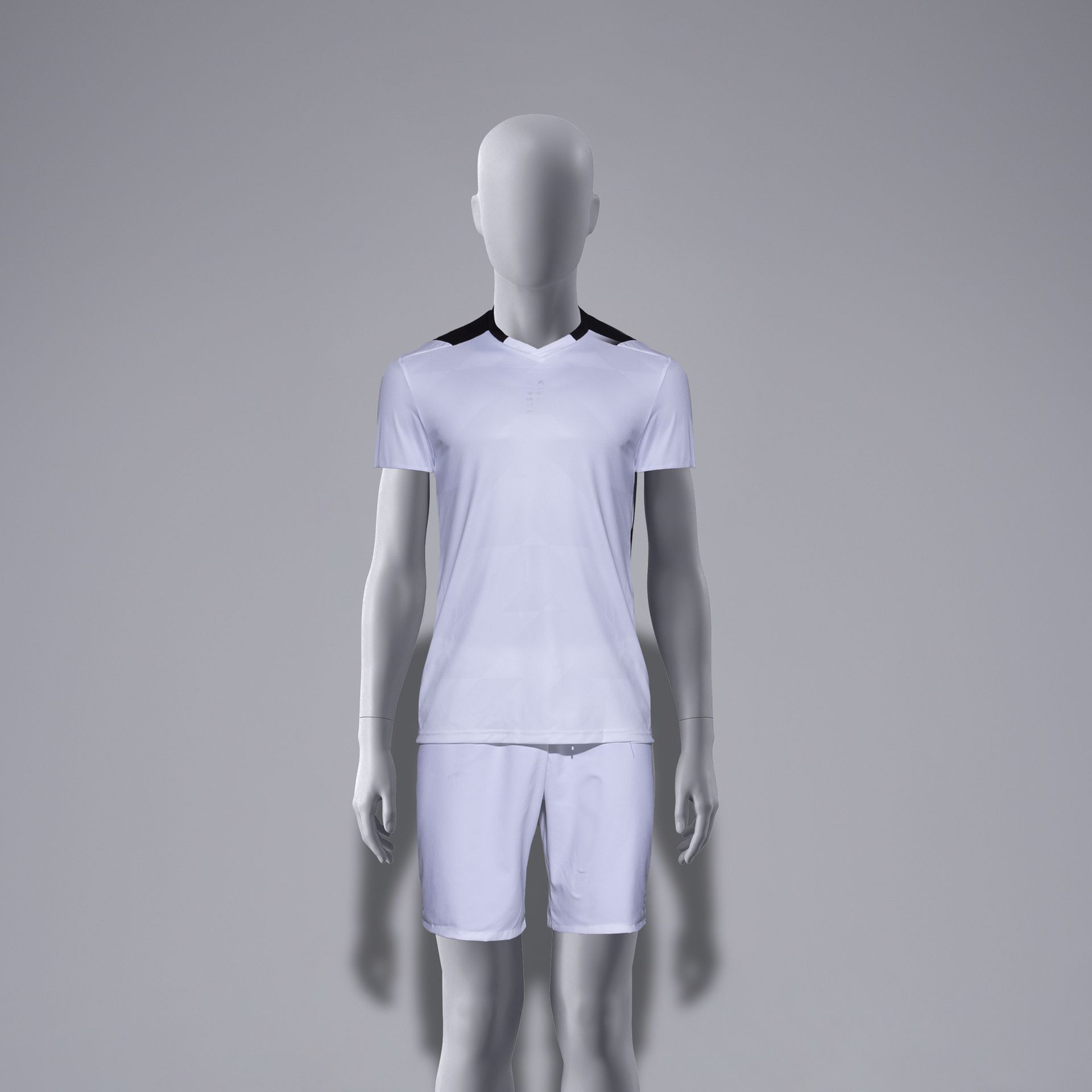 BINK - Maniquí de deporte niño, gris, 12 años, cabeza abstracta, postura de pie 604
