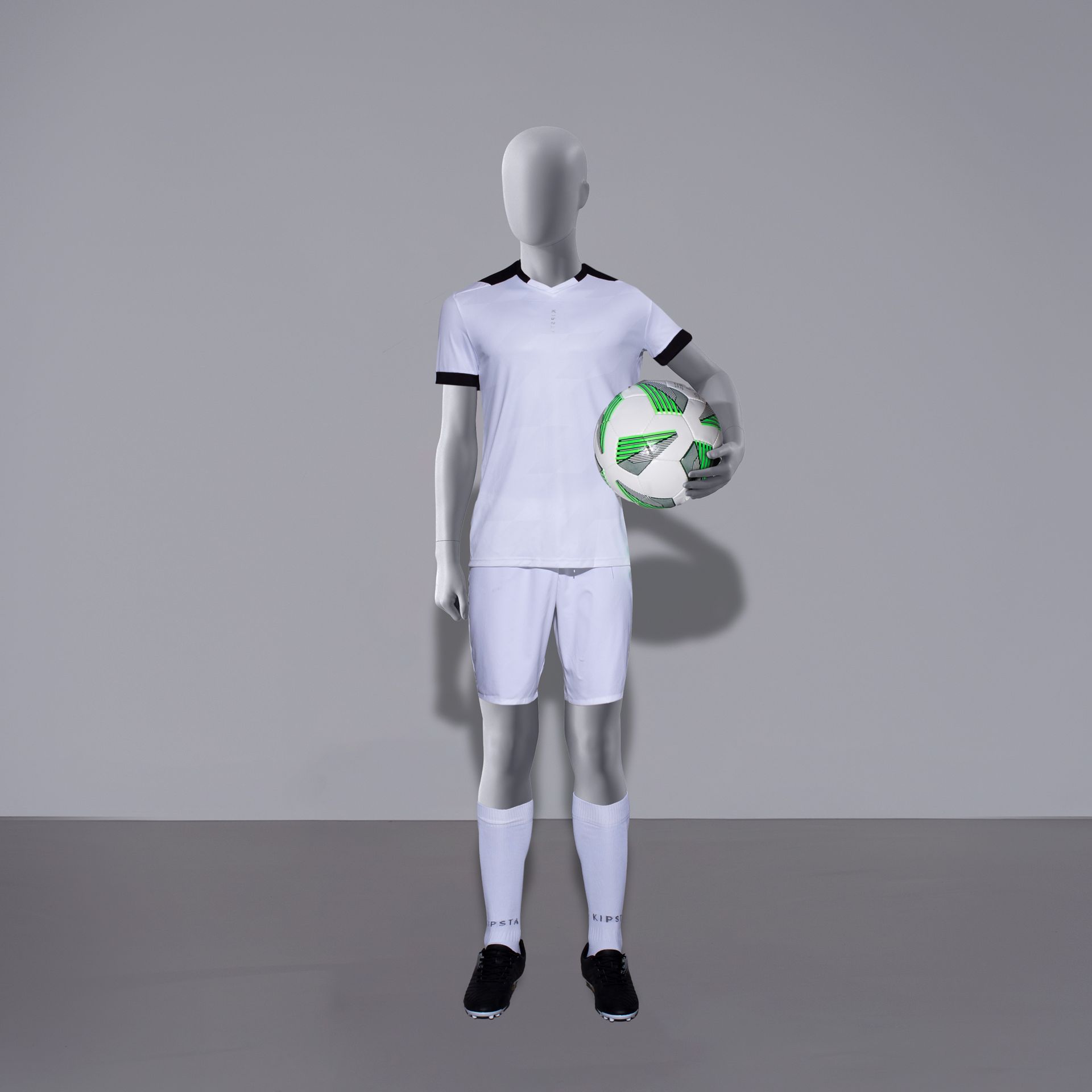 BINK - Maniquí de deporte niño, gris, 12 años, cabeza abstracta, postura de pie 606
