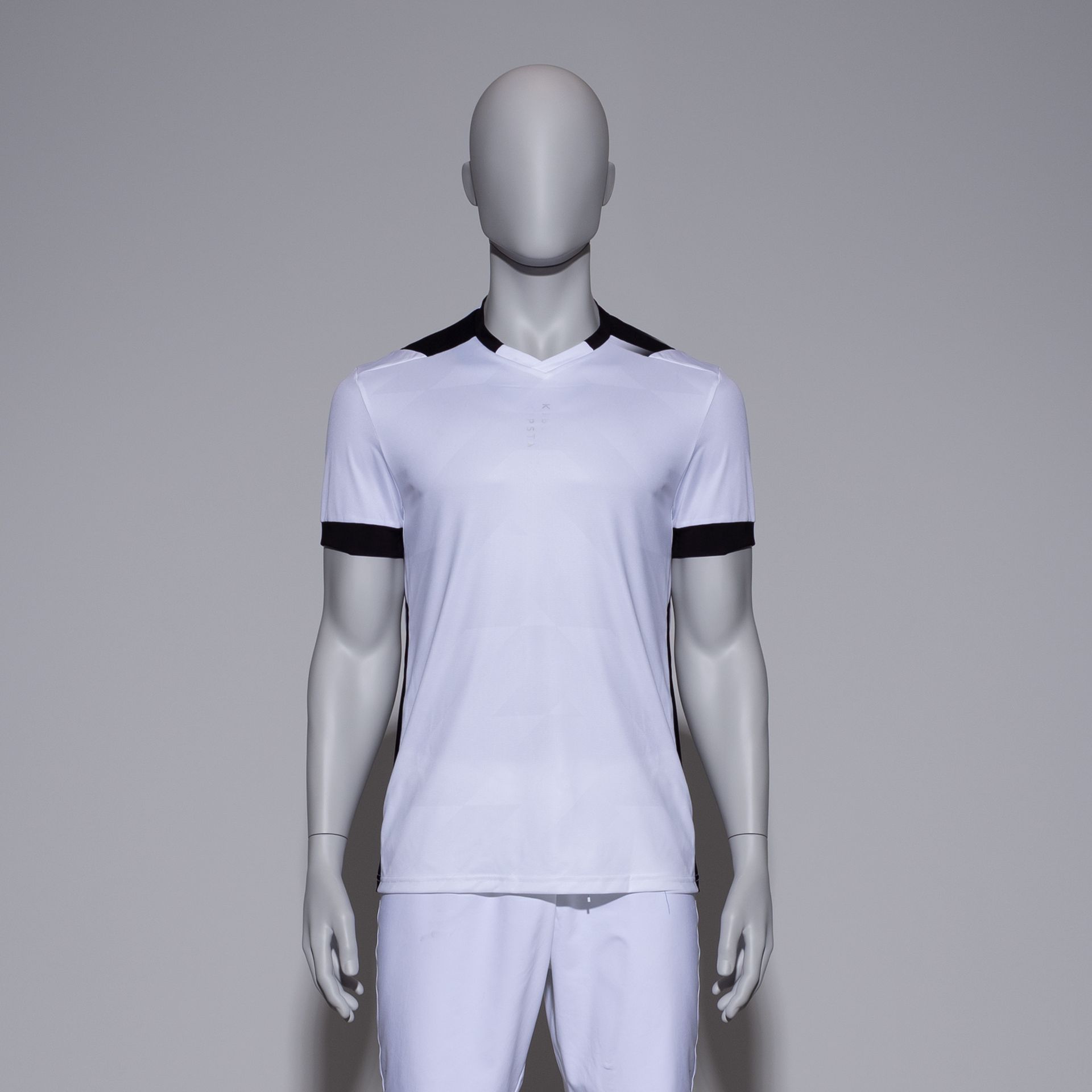 BINK - Sport torso with legs, male, grey, metal base, abstract head, pose 501