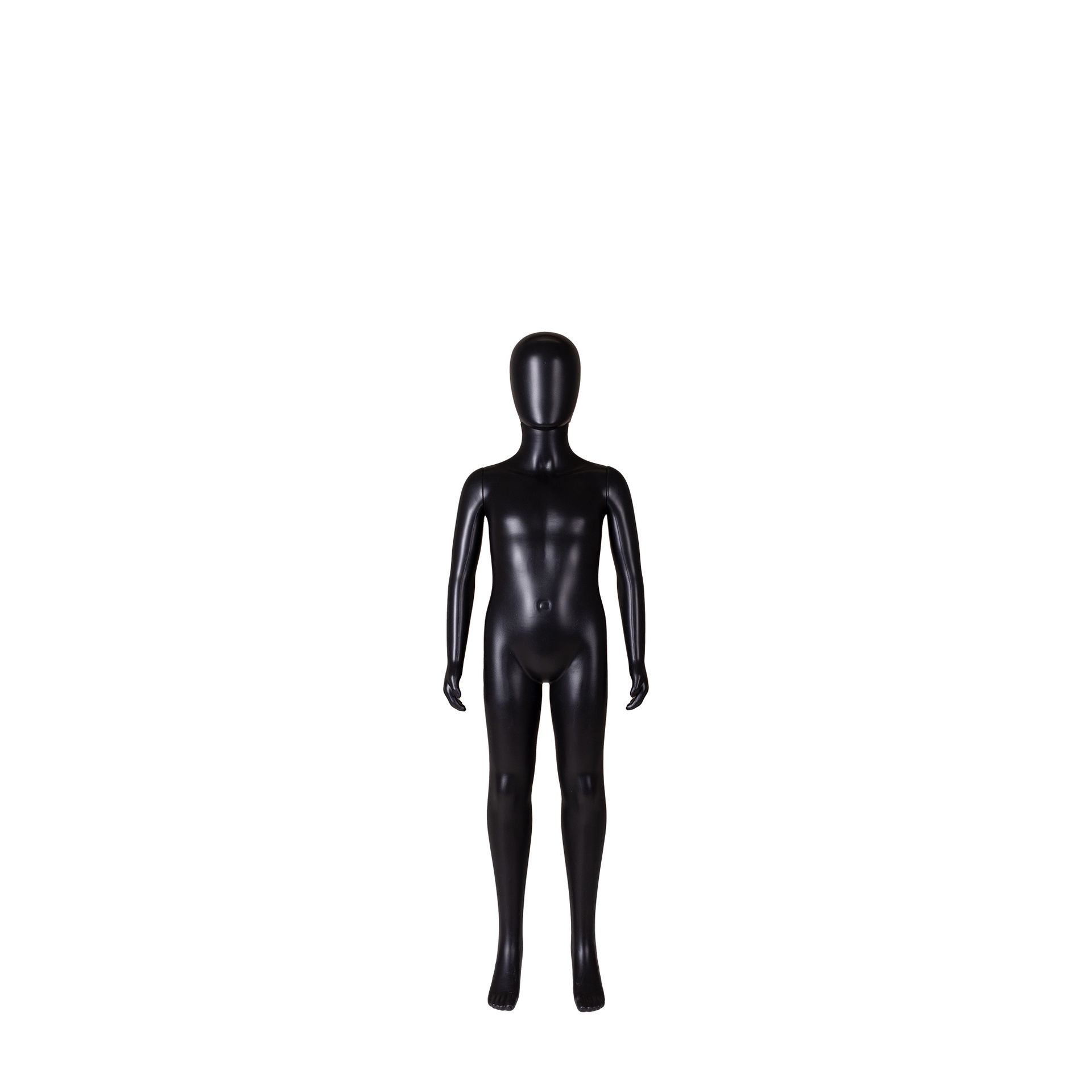 Maniquí infantil, 8 años, cabeza abstracta, negro, postura 23BN