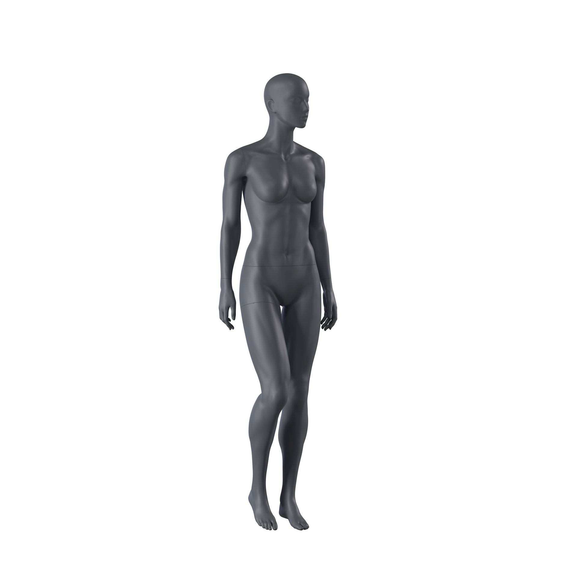 BINK - Mannequin sportif, femme, gris graphite, pose debout 52