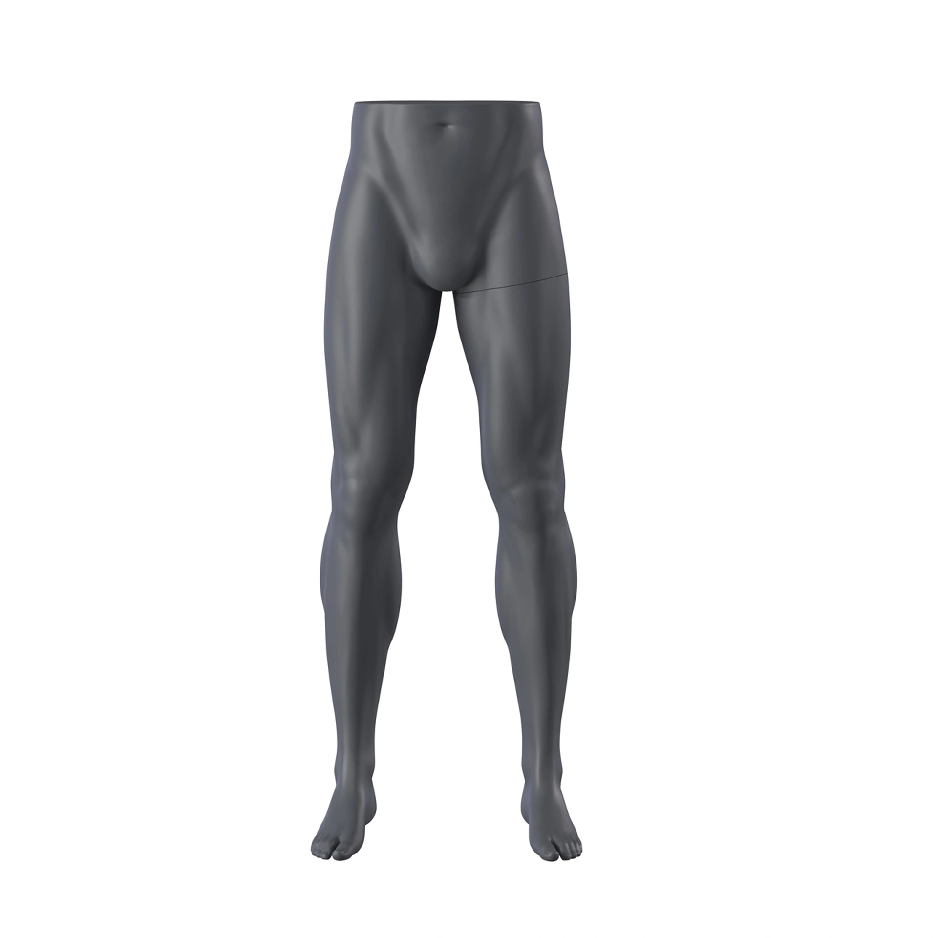 BINK - Expositor de piernas masculino, presentación de pantalones, FRP, gris grafito, postura 389