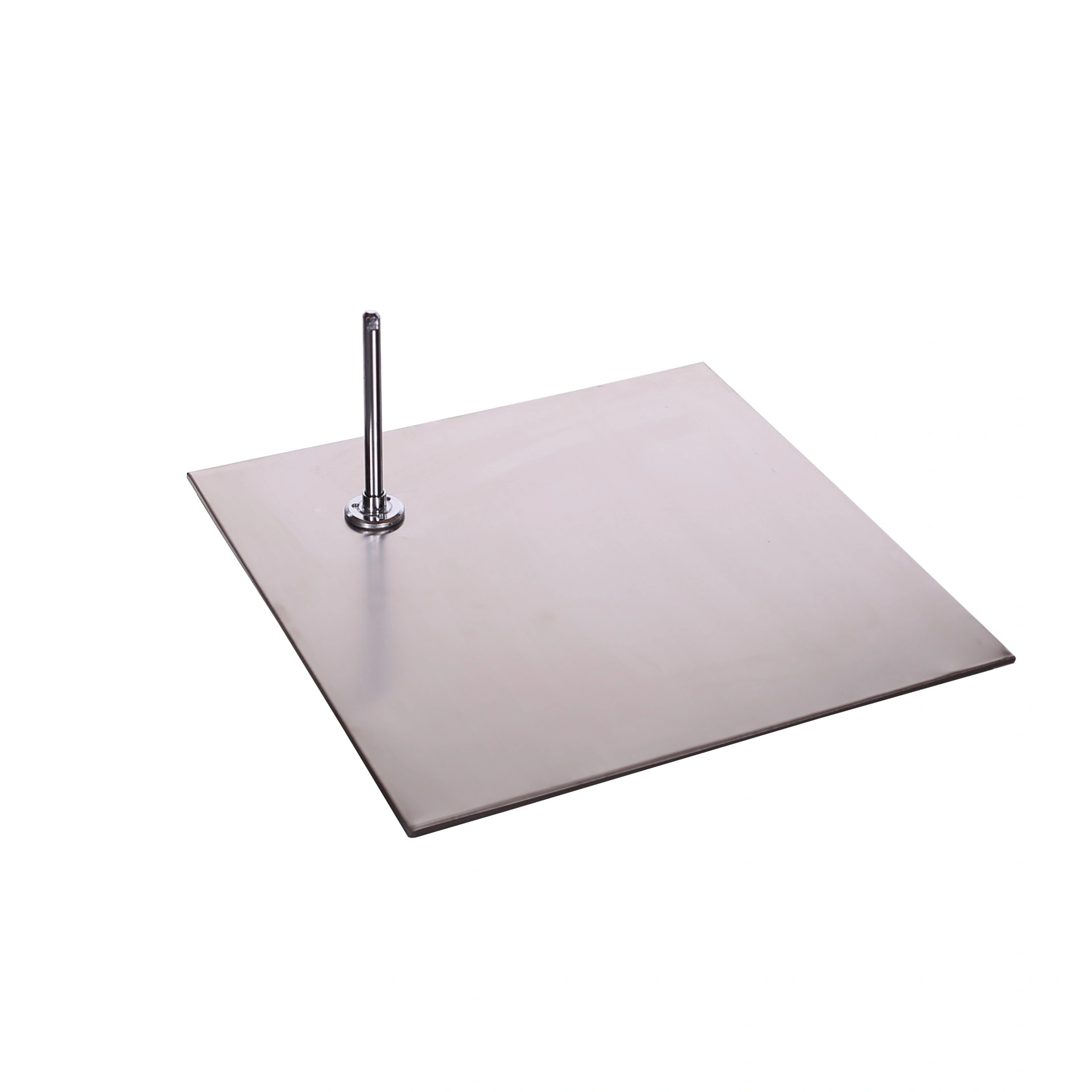 BINK - Base de quare para maniqui de ventana de niño, pata, acero inoxidable cepillado