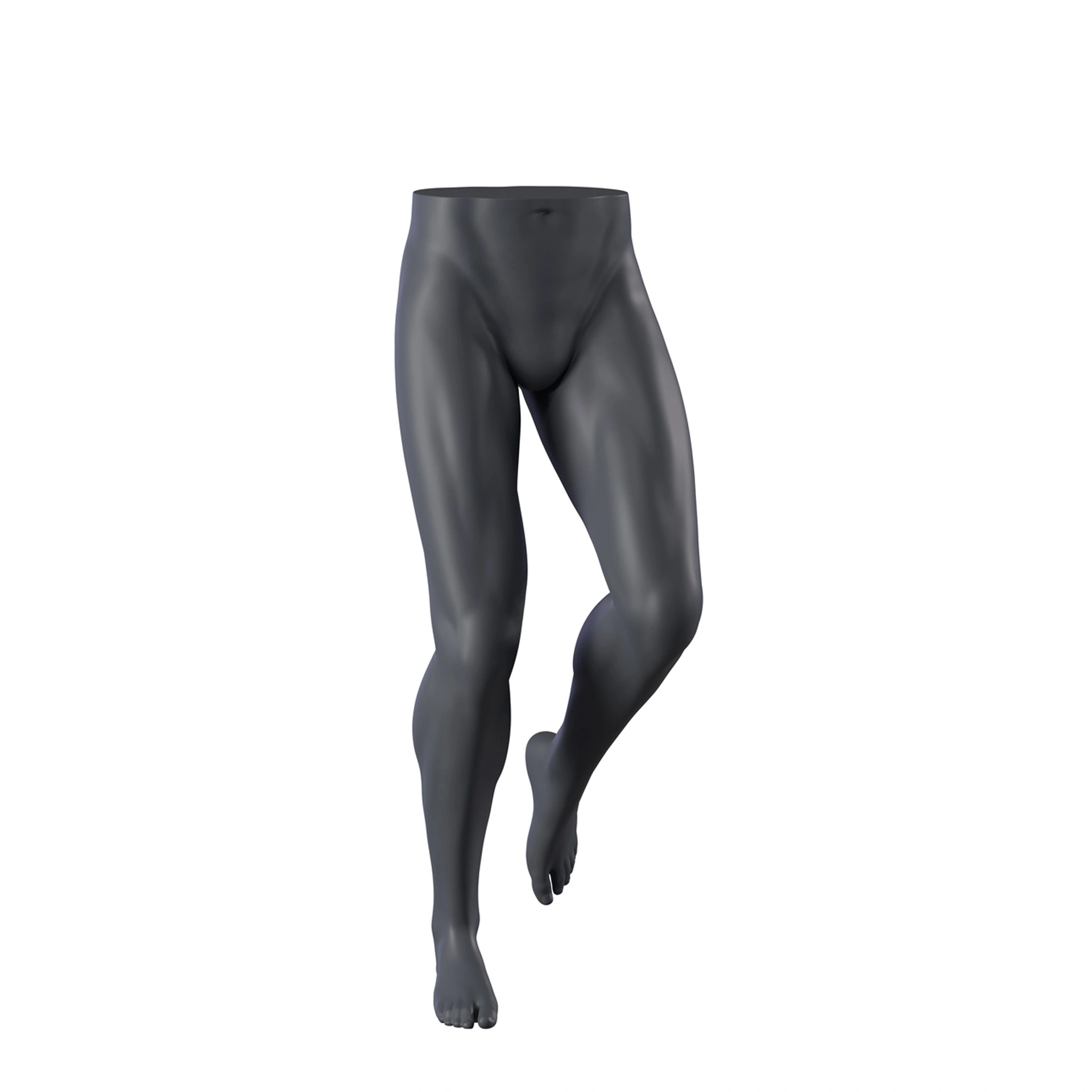 BINK - Expositor de piernas masculino, presentación de pantalones, gris grafito, postura al caminar 387