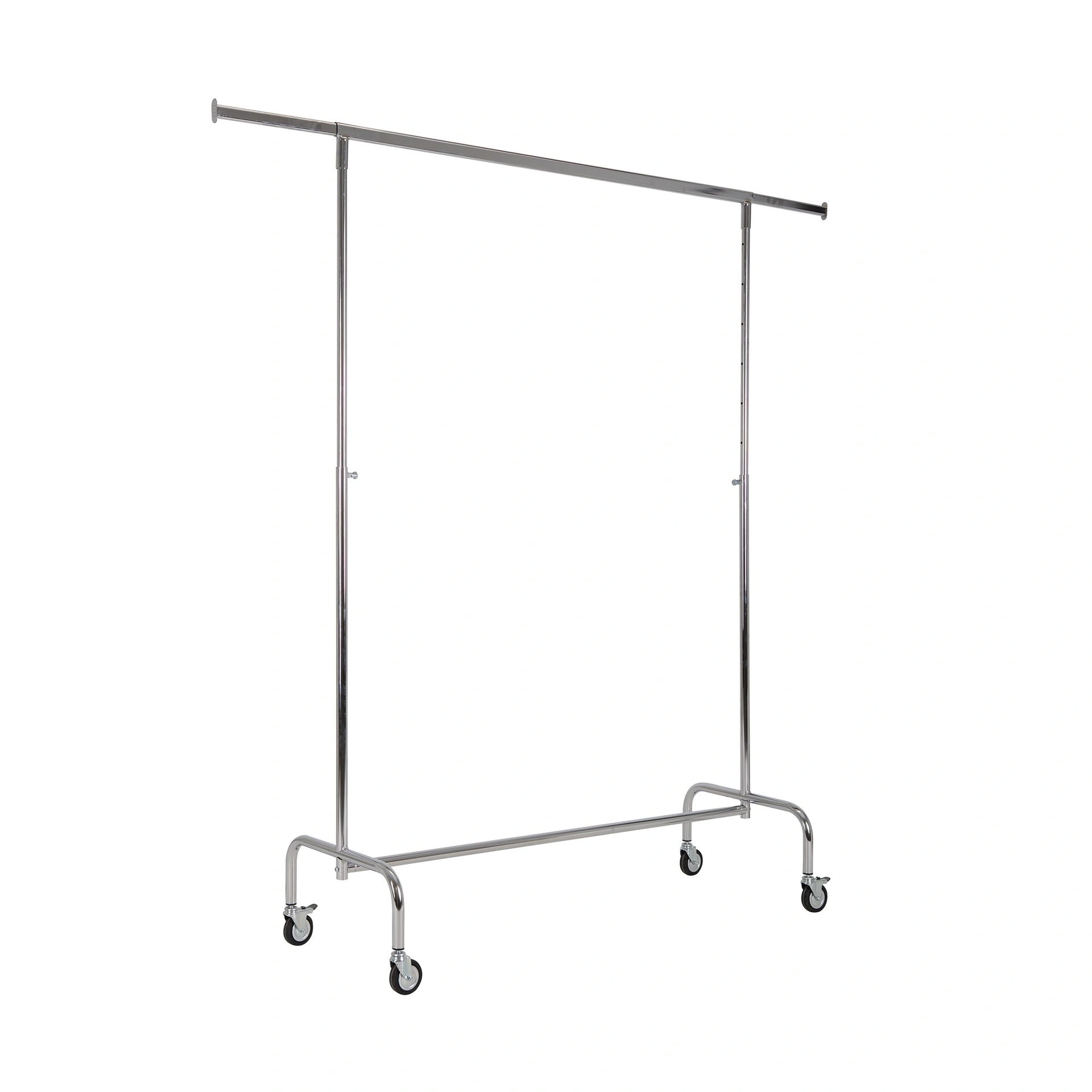 BINK - Kleiderständer auf Rollen, 140cm, höhenverstellbar, chrom