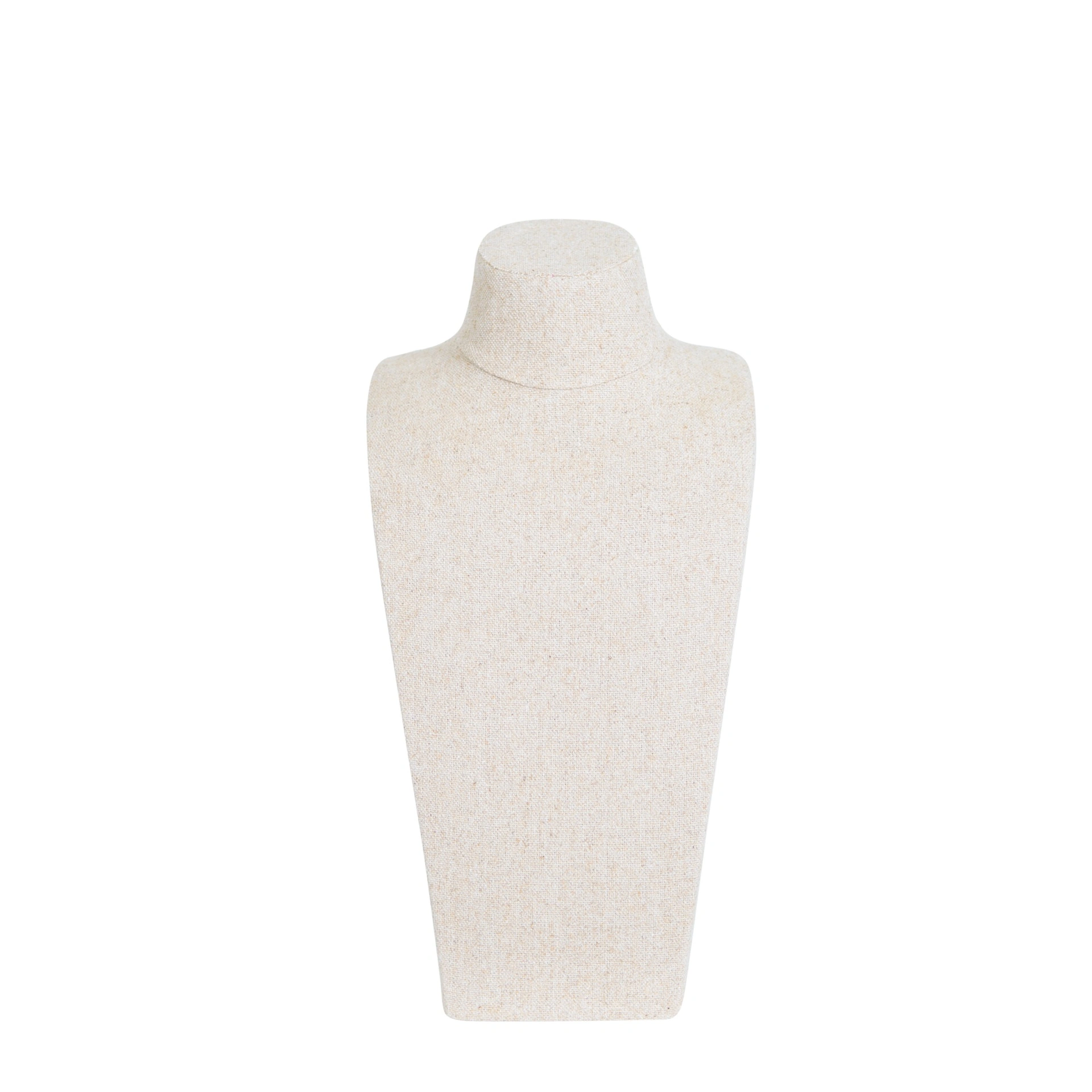 BINK - Porte-collier, hauteur 44,5 cm, entièrement recouvert de tissu beige