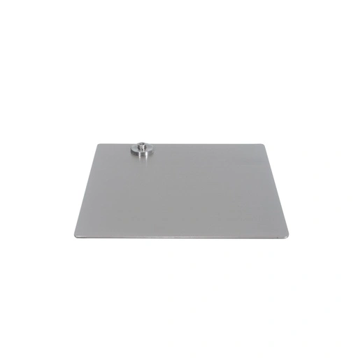 Square mannequin base 35x35 cm, brushed stainless steel