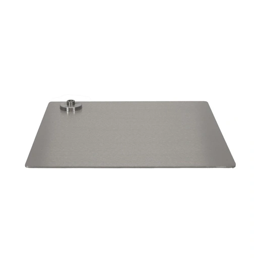 Base de mannequin carrée 40x40 cm, acier inoxydable brossé