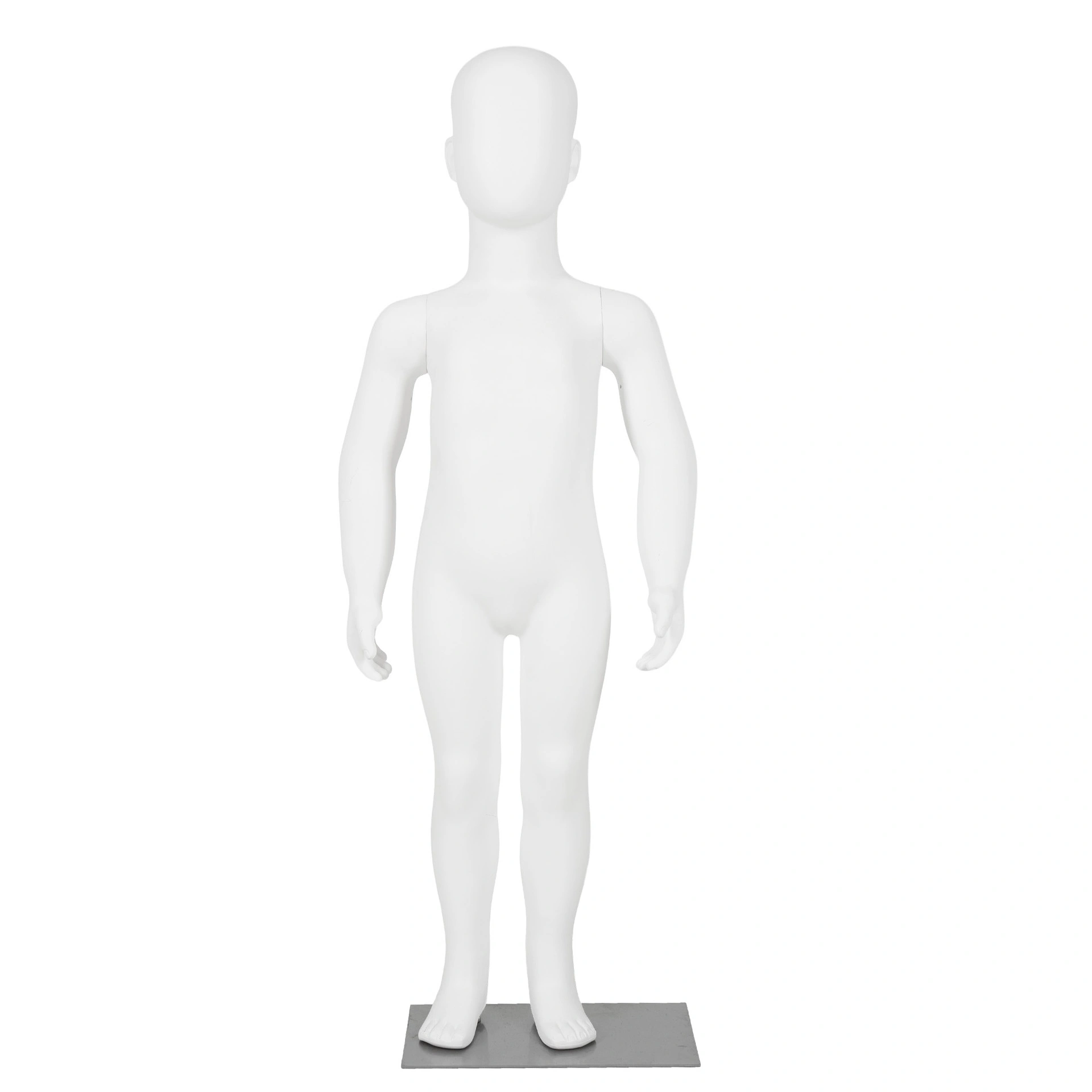 BINK - Maniquí infantil blanco, 3 ãnos, plástico, base metálica y pasador para pies