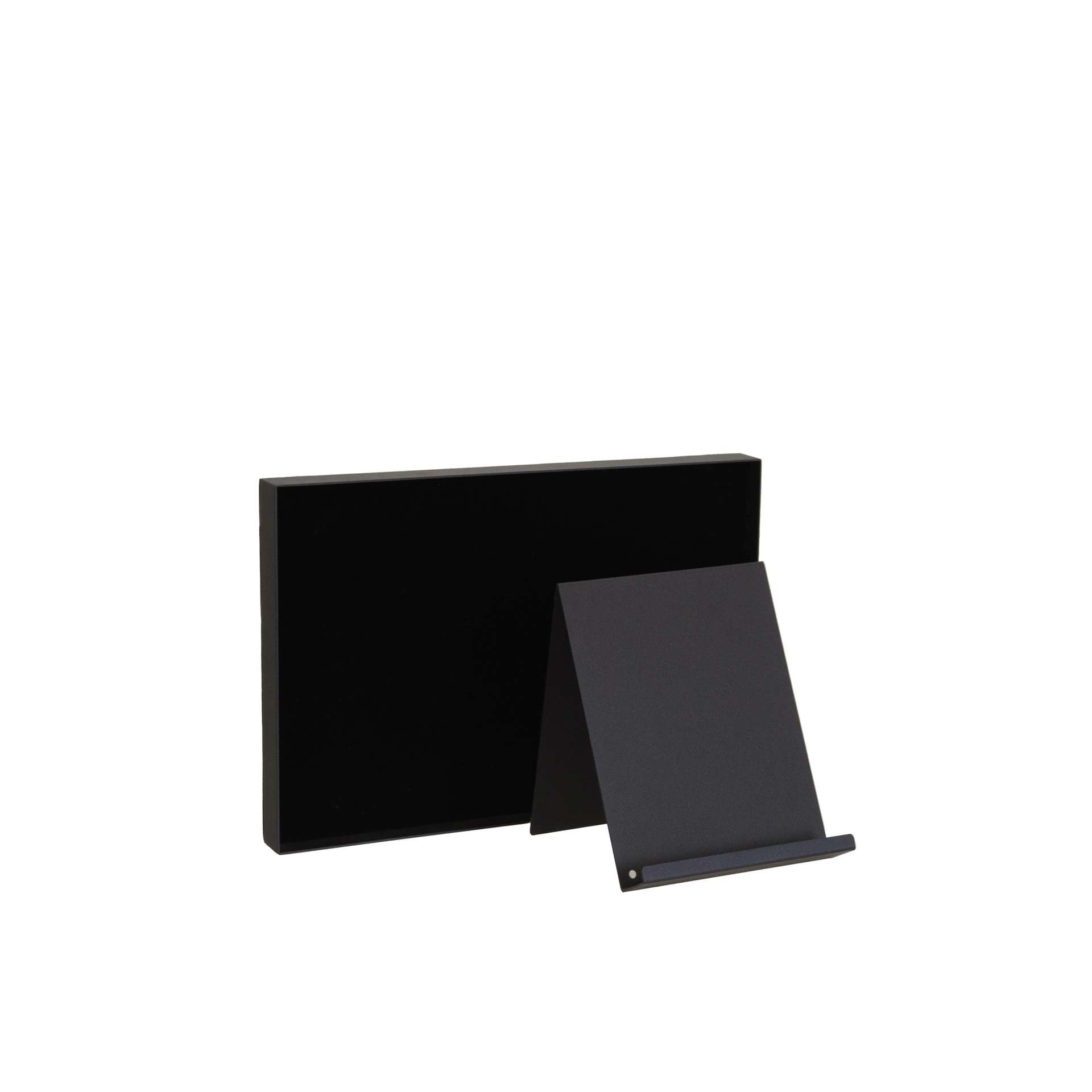 BINK - Plateau de présentation pour chemises avec support, acier vernis de poudre noir